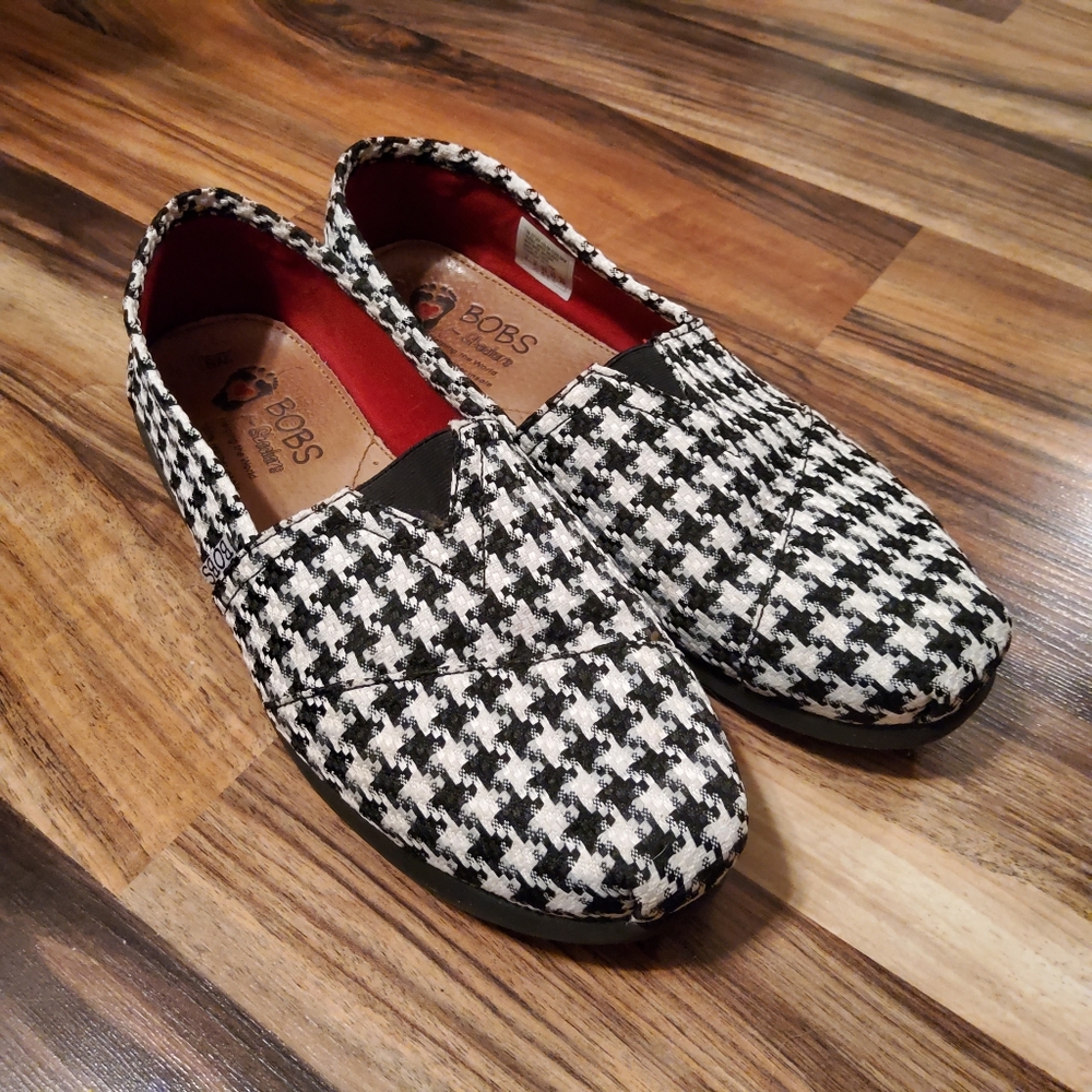 Bob’s by Skechers houndstooth slip-on casual shoe
